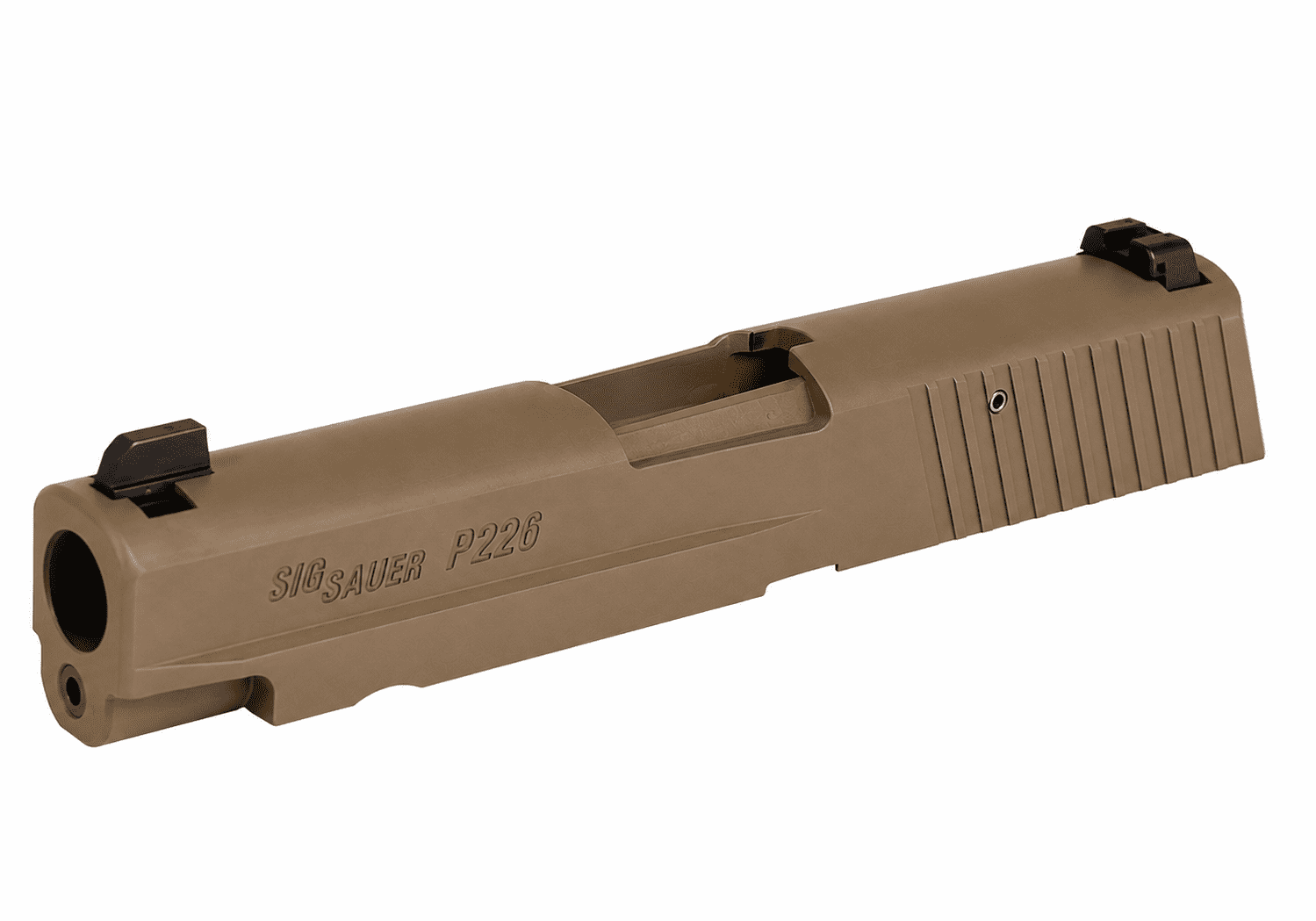 FDE Sig Sauer P226 Slide on White Background