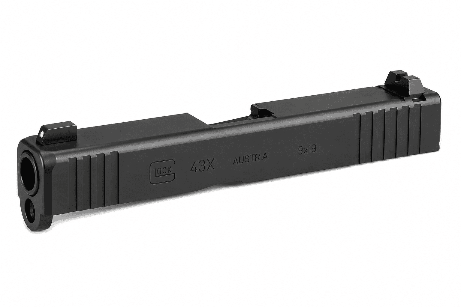 Glock 43X OEM Silver PVD Slide — Sig Slides
