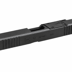 Glock 47 MOS OEM slide with optics-ready cut shown on clean background